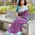 Purple soft silk blend banarasi jacuard work designer party wear saree with unstitched blouse piece