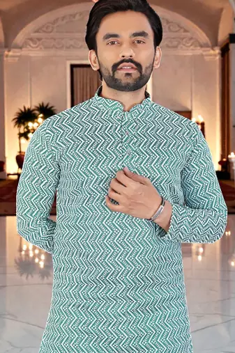 classic ethnic design men’s comfortable cotton kurta