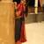 Black soft silk blend banarasi jacuard work designer party wear saree with unstitched blouse piece