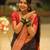 Black soft silk blend banarasi jacuard work designer party wear saree with unstitched blouse piece