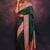 Green soft silk blend banarasi jacuard work designer party wear saree with unstitched blouse piece