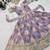  Lavender  Digital Print Gown With Embroidered Sequins 