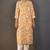 Mustard cotton blend floral printed kurta for women