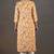 Mustard cotton blend floral printed kurta for women