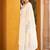 White ethnic motifs embroidered mirror work anarkali kurti with pyjamas & dupatt