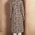 Brown cotton blend floral printed kurta for women