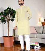 classic ethnic design men’s comfortable cotton kurta