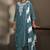 Rama pure cotton schiffli embroidered straight kurta set with cotton pants & najmin chiffon dupatta