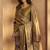 Mustard jacquard art silk fla mustard kurta set with cotton bottom & silk blend dupatta