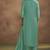 Pista chinnon embroidered kurta set with jacquard dupatta