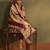 Maroon jacquard art silk kurta set with cotton bottom & silk blend dupatta