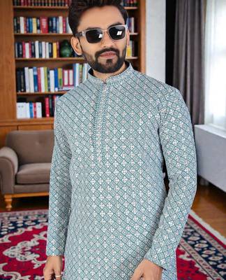 men   s traditional ethnic wear cotton kurta for festive & casual use 2