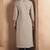 Light brown cotton blend chikankari embroidered kurta for women