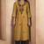 Musterd cotton blend chikankari embroidered kurta for women