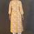 Yellow pure cotton floral printed kurta for women