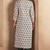 Cream & black pure cotton paisley printed kurta for women