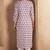 Cream & wine pure cotton paisley printed kurta for women