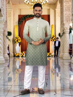 men   s traditional ethnic wear cotton kurta for festive & casual use 1