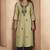 Pista green cotton blend chikankari embroidered kurta for women