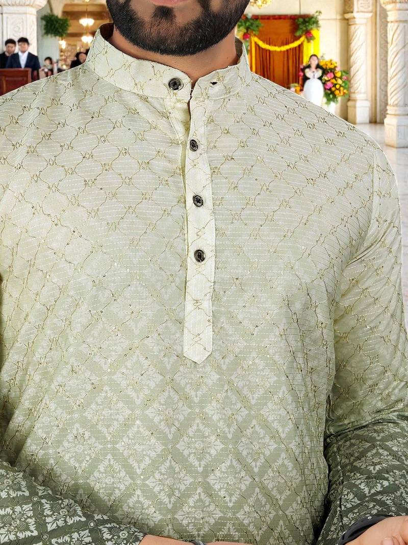 men’s traditional ethnic wear cotton kurta for festive & casual use