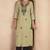 Pista green cotton blend chikankari embroidered kurta for women