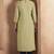 Pista green cotton blend chikankari embroidered kurta for women