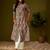 Women brown cotton ethnic motifs a-line kurta
