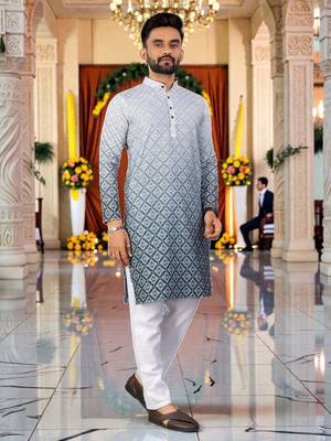 men   s traditional ethnic wear cotton kurta for festive & casual use 3