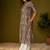 Women brown cotton ethnic motifs a-line kurta