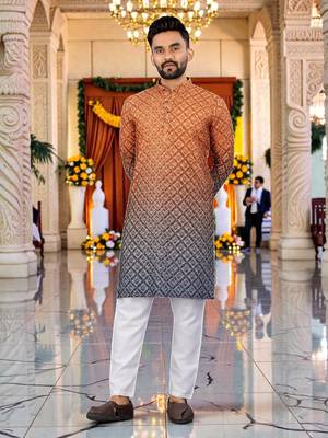 men   s traditional ethnic wear cotton kurta for festive & casual use 1