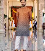 men’s traditional ethnic wear cotton kurta for festive & casual use