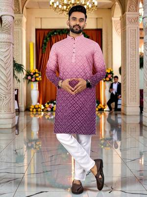 men   s traditional ethnic wear cotton kurta for festive & casual use 1