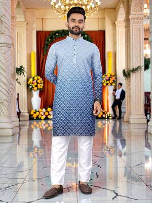 men   s traditional ethnic wear cotton kurta for festive & casual use 1