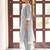 Grey ethnic motifs floral jacquard straight thread work kurta set