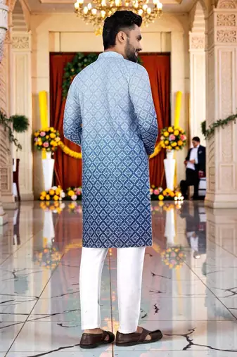 men   s traditional ethnic wear cotton kurta for festive & casual use