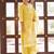 Yellow ethnic motifs floral jacquard straight thread work kurta set