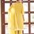 Yellow ethnic motifs floral jacquard straight thread work kurta set