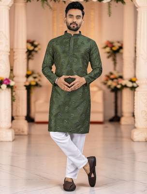 men   s traditional ethnic wear cotton kurta for festive & casual use 1