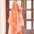 Orange ethnic motifs jacquard straight thread work kurta set