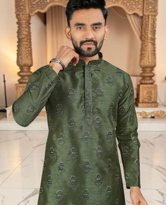 men   s traditional ethnic wear cotton kurta for festive & casual use 2