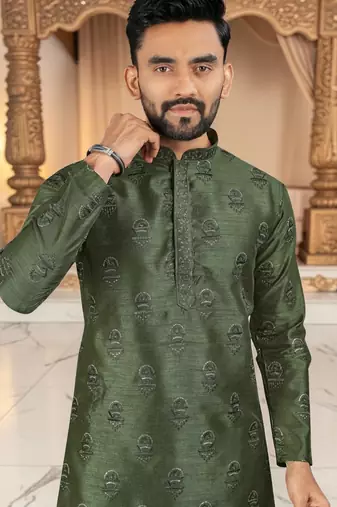 men   s traditional ethnic wear cotton kurta for festive & casual use
