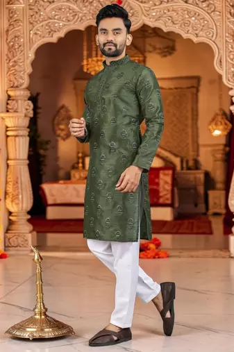men   s traditional ethnic wear cotton kurta for festive & casual use