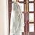 Grey ethnic motifs jacquard straight thread work kurta set