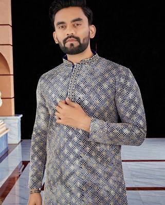 men   s traditional ethnic wear cotton kurta for festive & casual use 2