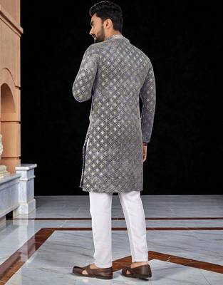 men   s traditional ethnic wear cotton kurta for festive & casual use 4