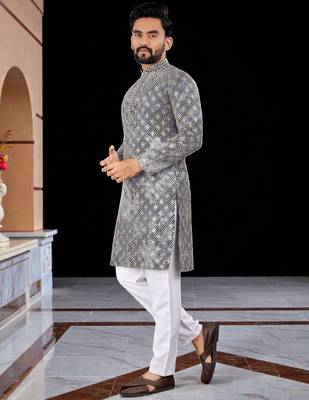 men   s traditional ethnic wear cotton kurta for festive & casual use 5