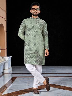 men   s traditional ethnic wear cotton kurta for festive & casual use 1