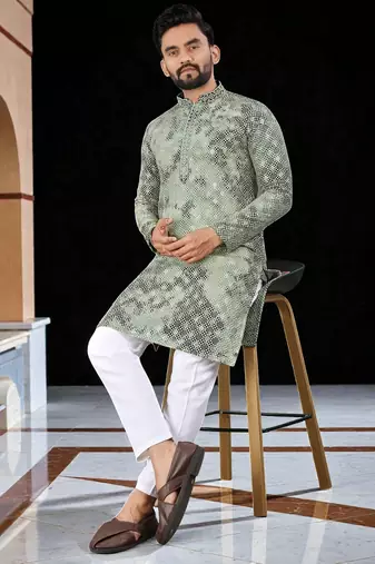 men   s traditional ethnic wear cotton kurta for festive & casual use