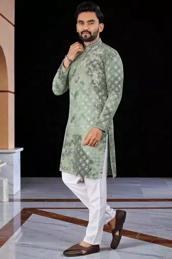 men   s traditional ethnic wear cotton kurta for festive & casual use