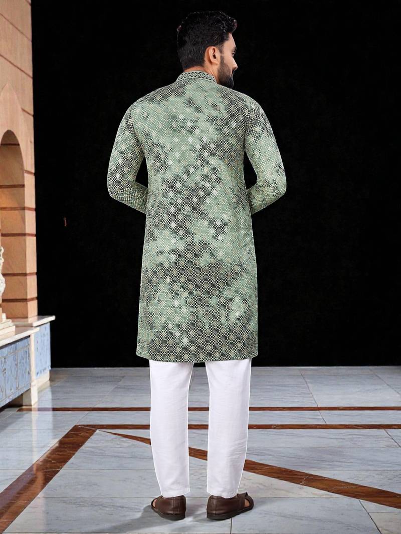 men’s traditional ethnic wear cotton kurta for festive & casual use